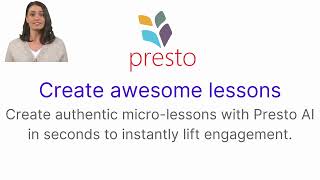 How Presto Creates learning activities