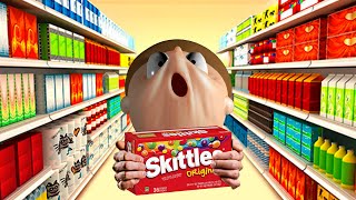 Stretchy Morty wants some Skittles