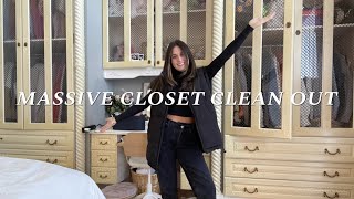 FALL CLOSET CLEAN OUT | bedroom decluttering + reorganizing