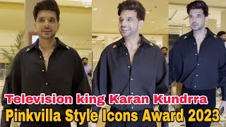 Television King Handsome Karan Kundrra Arrives for Pinkvilla Style Icons Awards 2023 at JW Marriott