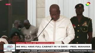 President John Mahama attends National prayer and thanksgiving