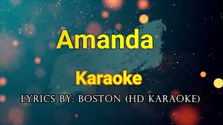 Amanda - Boston (karaoke)