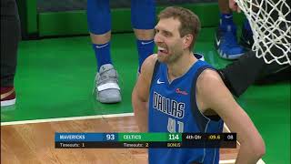 TD Garden Cheered On Dirk Nowitzki To Hit 3-Pointer, But He Missed And Laughed It Off