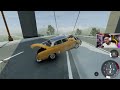 accidentes extremos en un puente roto 💥 beamng drive