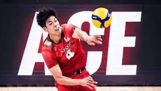 7 Aces by Kento Miyaura against Italy in the VNL 2023 final