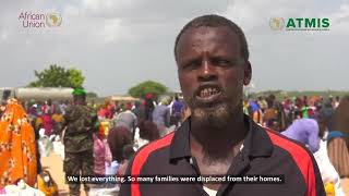 ATMIS PROVIDES VITAL AID TO FLOOD HIT FAMILIES IN DHOBLEY, BAIDOA