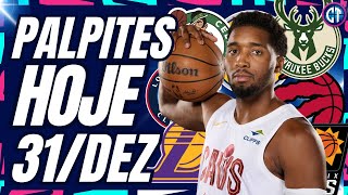 💸💸💸PALPITES da rodada NBA - LUCRE COM OS JOGOS DE HOJE DA NBA | PALPITES DE BASQUETE DO DIA 31/DEZ