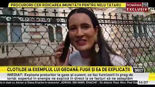 Inculpata Clotilde Armând fuge de întrebări și face pe proasta, candidata penală se dă rănită