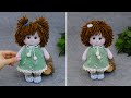 No pattern, No sewing machine Sock Doll 🧦 You will love this cute girl with wonderful hair!