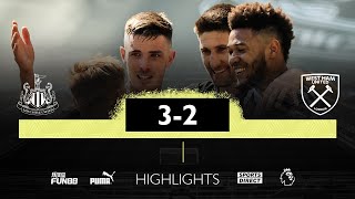 Newcastle United 3 West Ham 2 | Premier League Highlights