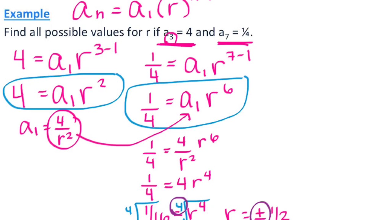 Precalc 9.3 Geometric Sequences - YouTube