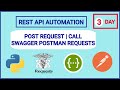 Day 3 POST REQUEST | CALL - SWAGGER - POSTMAN -  REQUESTS | API Automation #tutorial #apitesting
