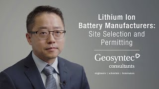 Lithium Ion: Manufacturing Site Selection and Permitting | Youngmin Cho