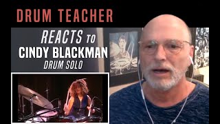 Drum Teacher Reacts to Cindy Blackman - Drum Solo
