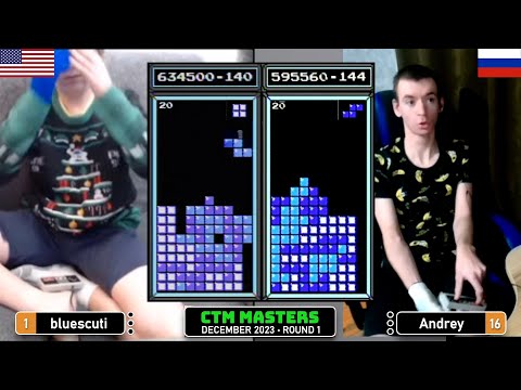 THE PROFESSIONAL! Blue Scuti, Andrey Rd 1 Classic Tetris Monthly Masters Dec'23