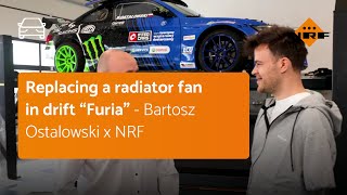 Replacing a radiator fan in drift \