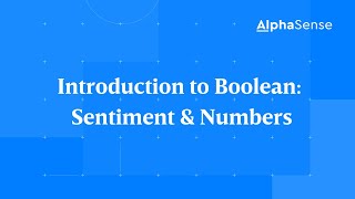 Introduction to Boolean: Sentiment & Numbers
