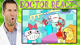 ER Doctor REACTS to Happy Tree Friends Medical Scenes