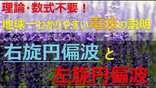 奥儀！円偏波が空間を飛ぶ完璧なイメージ解説！！！[4K/8Kの偏波]右旋円偏波と左旋円偏波