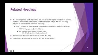 Intermediate LC Subject Headings, Part II