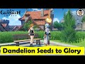 Give three sets of Dandelion Seeds to Glory | Glory's Wish | World Quest | Genshin Impact | NCG