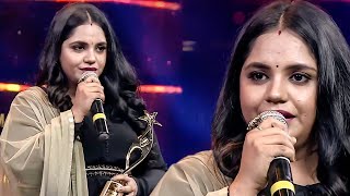 Singer Saindhavi Wins Award For The Emotional Song \