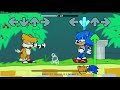 sonic vs tails bubble trouble fnf sonic edition