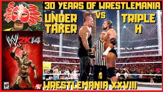 WWE 2K14 Undertaker vs Triple H - WrestleMania XXVIII - 30 Years of WrestleMania