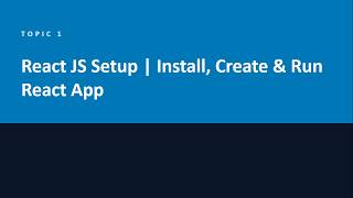 React JS Setup Tutorial 2026 | Install, Create & Run React App