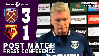 West Ham 3-1 Watford - David Moyes - FULL Post Match Press Conference