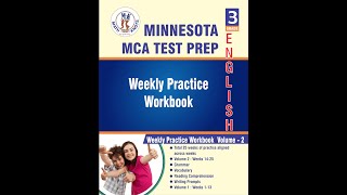 Minnesota MCA – 3rd Grade ELA Test Prep Workbook Volume 2 | Book Preview Video
