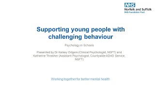 Supporting Your Child or Adolescent with Challenging Behaviour