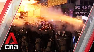 Hong Kong police fire tear gas in Causeway Bay