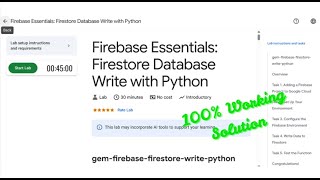Firebase Essentials:Firestore Database Write with Python| #qwiklabs| #googlecloud|#arcade|#solution