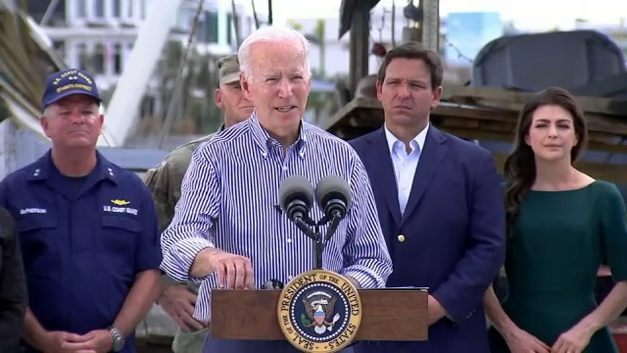 President Biden Surveys Hurricane Ian Damage - YouTube