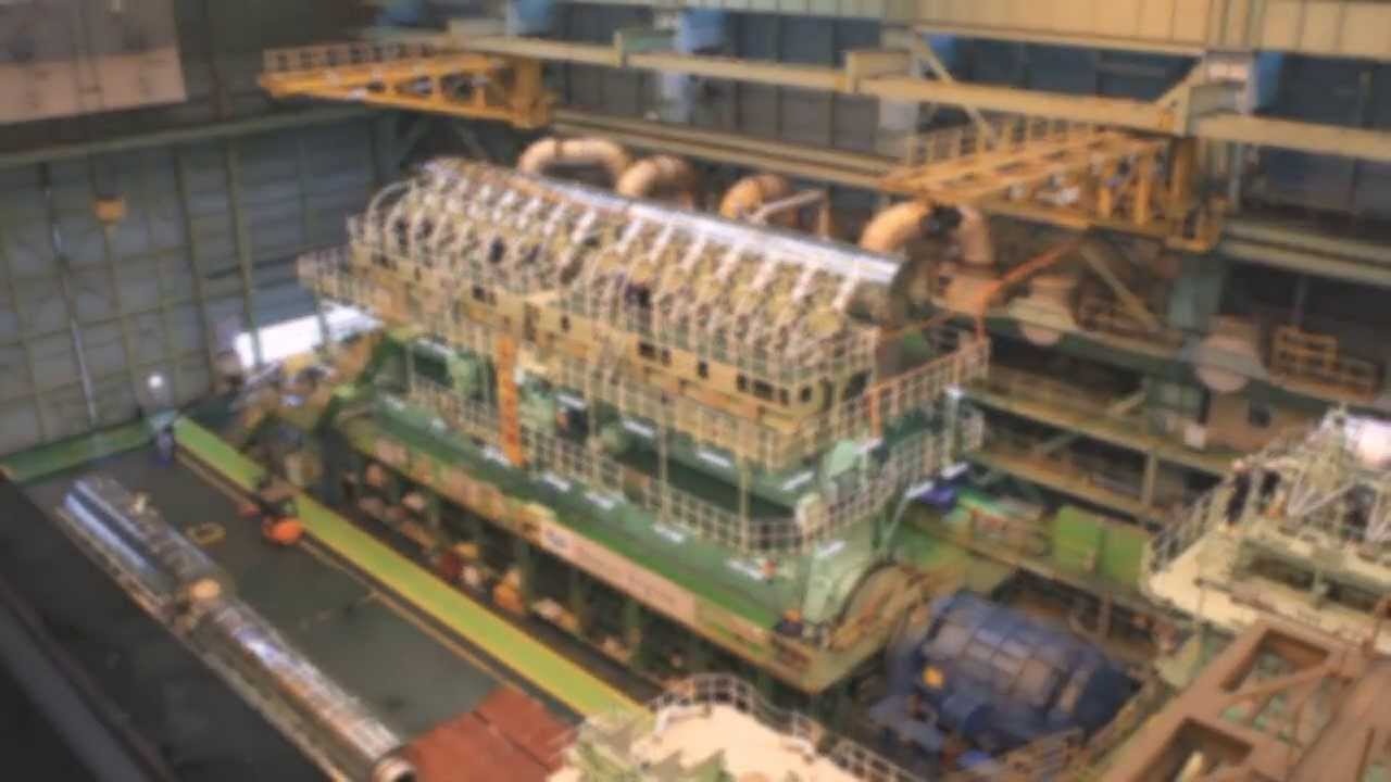 Wartsila 14 RT Flex 96C - YouTube