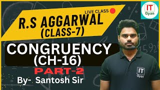 CONGRUENCY  I R.S Aggarwal  I Grade 7 #mathclass7  #rsaggarwal #itgyan #cbseclub #congruency