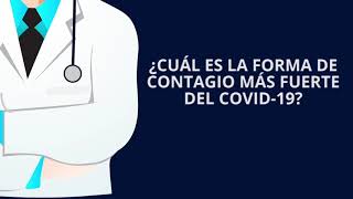 ¿Cuál es la forma de contagio más fuerte del COVID-19?