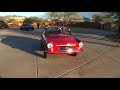 1967 fiat abarth 1000 otr coupe in red paint u0026 engine sound on my car story with lou costabile