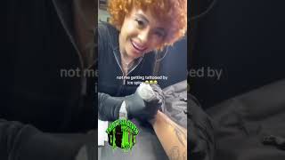 🆕 Ice Spice TATTOOS Her NAME On A FAN 😳💉 Is He TOP GLAZER Of The YEAR ⁉️  #icespice #nydrill