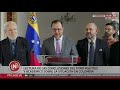 Canciller lee conclusiones del Foro sobre situación en Colombia, 11 de octubre de 2024