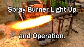 Oil Burner Lighting demo  and Setup for heater and furnace applications