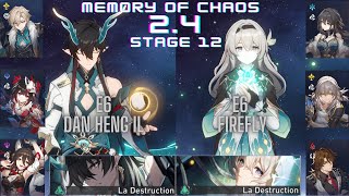 E6 Dan Heng IL \u0026 E6 Firefly | New Memory of Chaos Floor 12 3 Stars | Honkai: Star Rail