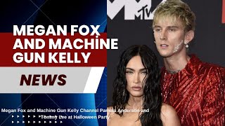 Megan Fox and Machine Gun Kelly Channel Pamela Anderson and Tommy Lee at Halloween Party