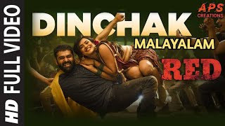 Dinchak - Red Malayalam HD 4K Video Song | Ram Pothineni , Habah Patel | Mani Sharma
