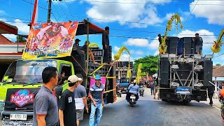 Gokil...iring iringan sound system menuju garis start karnaval ngembul binangun blitar