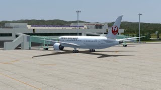 FSX高知空港(RJOK)から小松空港(RJNK)へB787でフライトしてみた