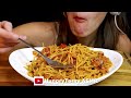 creamy marry me spaghetti pasta mukbang no talking asmr eating sounds