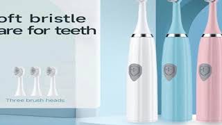 Electric Toothbrush for Adults Teeth Cleaner Soft DuPont Bristle Portable Battery Endurance IPX6 Wat