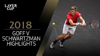 Goffin-Schwartzman Match Highlights | Laver Cup 2018